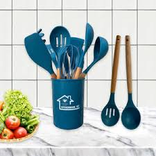 USTENSILES DE CUISINE : ENSEMBLE SILICONE LOT DE 19