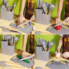 USTENSILES DE CUISINE : ENSEMBLE SILICONE LOT DE 19